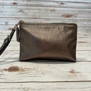Coach Metallic Wristlet